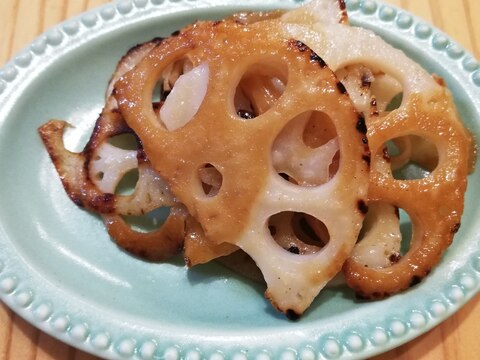 れんこんのバター醤油炒め